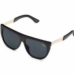 NWT Quay Sunglasses Drama By Day Black Smoke Gold